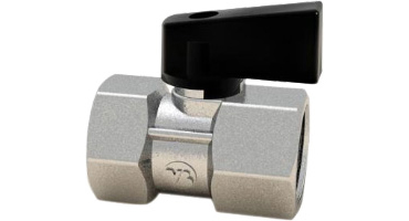 Mini Valvola A Sfera In Acciaio Inox 1/2" NPT Maschio-femmina A 90 Gradi - Rubinetto Per Alte Pressioni Fino A 896 PSI, Temperatura -4°F A 302°F, Resistente A Ruggine E Corrosione